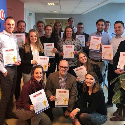Foto der Teilnehmer des Category Management-Training bei HARIBO in Kopenhagen (für PM)