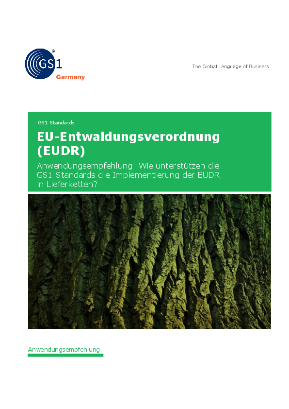 GS1 Germany EUDR Implementierungs-Guideline