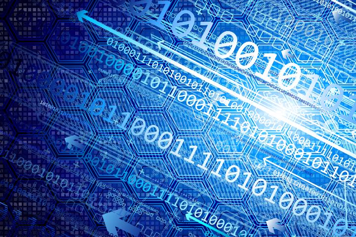 Grafik mit verschiedenen Nummernreihen symbolisieren Stammdaten