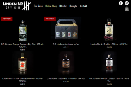 Screenshot Online Shop Linden No. 4