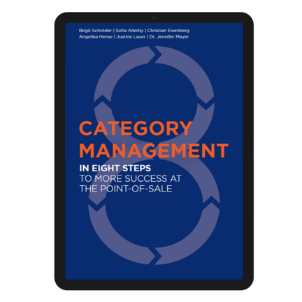 Ein IPad mit einer Voransicht für ein E-Book zum Thema Category Management