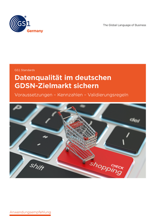 Cover der Anwendungsempfehlung Datenqualität im deutschen GDSN-Zielmarkt sichern
