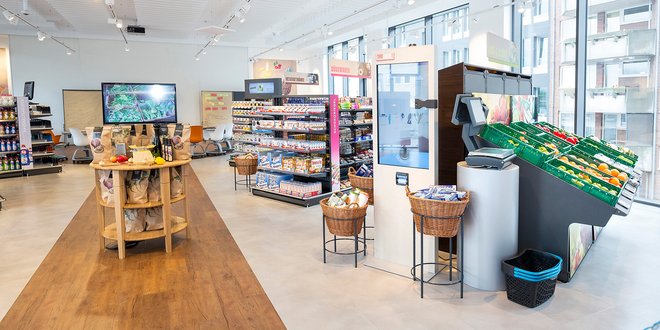 Fotografie Shopper Experience - Supermarkt im GS1 Germany Knowledge Center