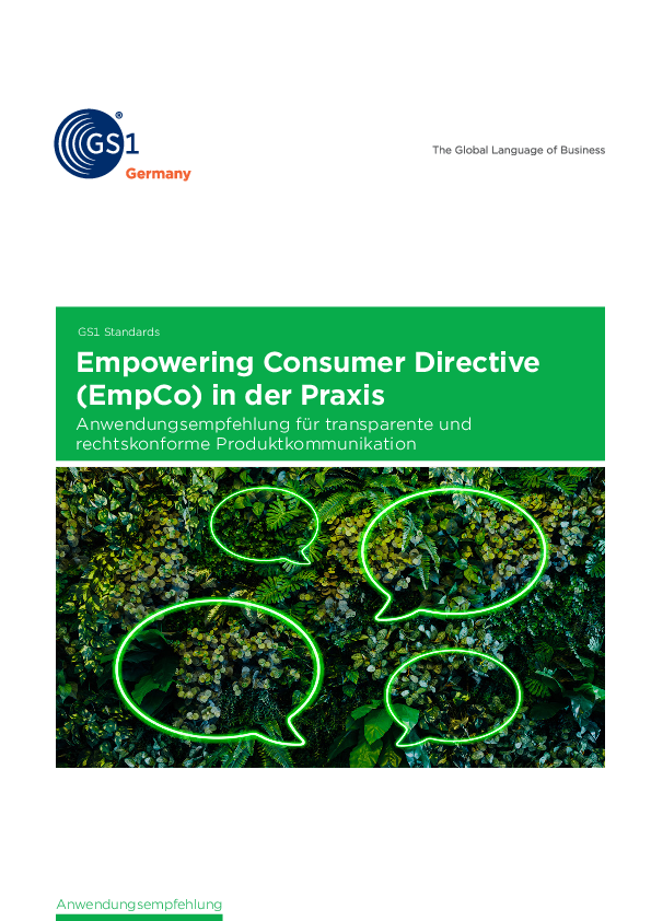 GS1 Germany Anwendungsempfehlung EmpCo