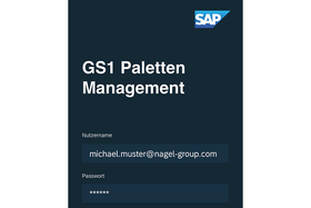 Loginmaske GS1 Paletten Management