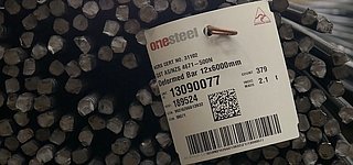 Foto eines Labels mit dem GS1-128 Barcode