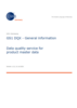 Cover General information on Data Quality Excellence (GS1 DQX)