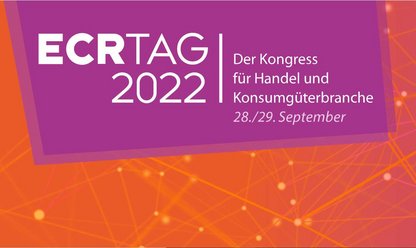 Banner im Corporate Design von GS1 Germany zum ECR Tag 2022