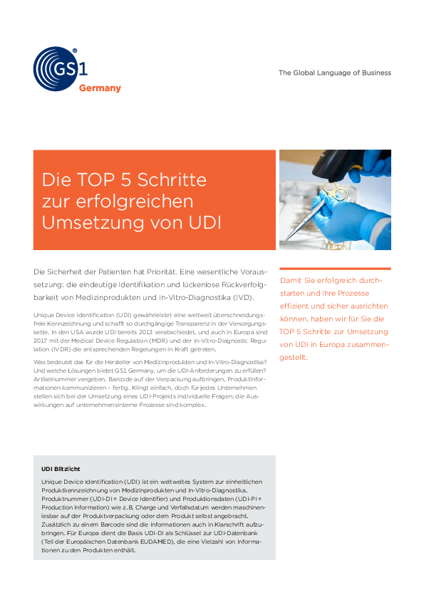 TOP 5 Schritte zur Umsetzung von UDI