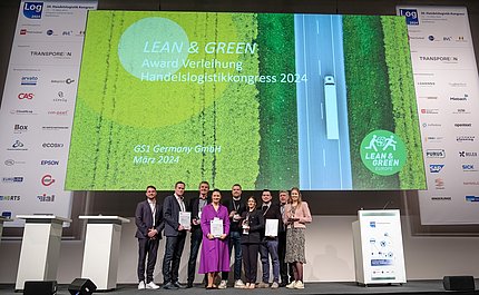 Gruppenbild Preisträger:innen mit Experten von GS1 Germany