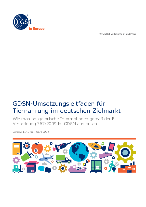 Diese Anwendungsempfehlung beschreibt die Angabe von rechtlichen Pflichtangaben gemäß EU-VO 767/2009 für Tierfutter in GDSN.
