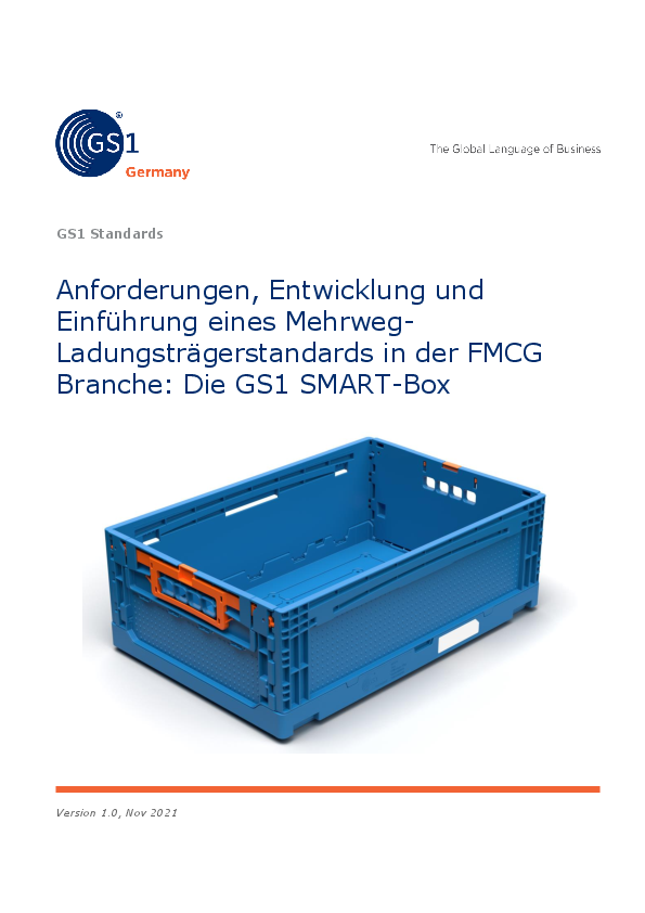 Von der Idee zur Serienversion: Entwicklung und Einführung der GS1 SMART-Box. Prozesse, Behältersystem und Betreibermodell. 