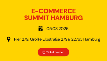 Ein Banner der E-Commerce Summit Hamburg 2026