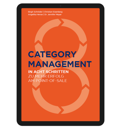 Ein IPad mit einer Voransicht für ein E-Book zum Thema Category Management