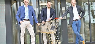 Cyreen-Gründer Davide Scheidegger (l.), Ciril Hofmann (m.) und Benedict Boos (r.) Bildrechte: Cyreen
