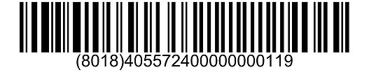 GS1-128-Strichcode: Linearer Strichcode