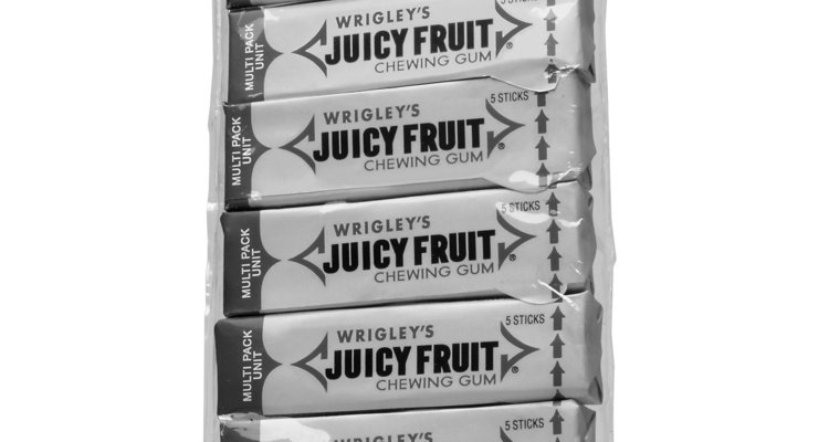 Verpackungen von Wrigley Kaugummis