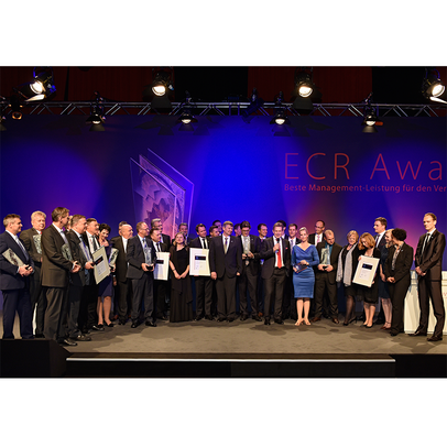 Gruppenbild aller Gewinner des ECR Award 2015 für Pressemeldung
