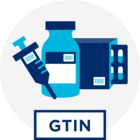 Icon Medikamente und Medizinprodukte mit GTIN gekennzeichnet