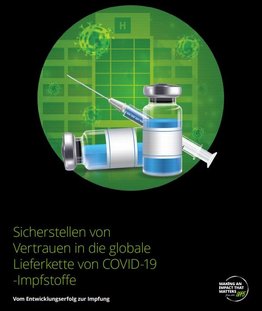 Cover Whitepaper: Sicherstellen von Vertrauen in die globale Lieferkette von Covid-19-Impfstoffe