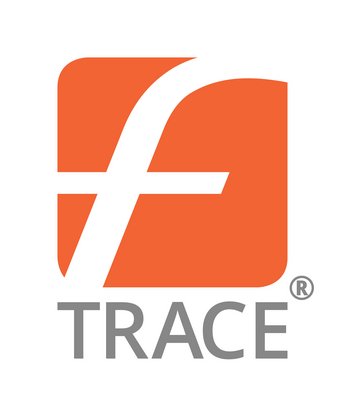 orange-weißes Logo von fTrace, der Tochtergesellschaft von GS1 Germany