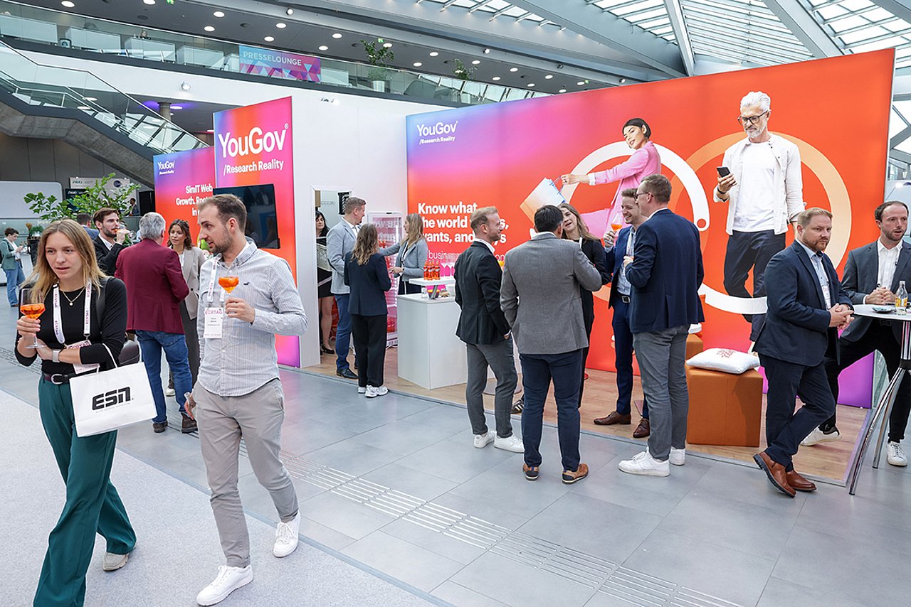 Der Stand von YouGov auf ECR iN MOTiON ehemals ECR Tag