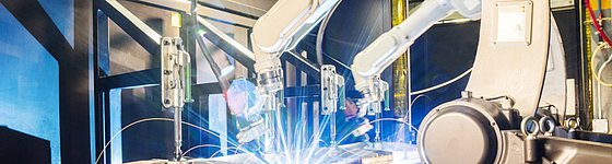 Eine technische Anlage im Betrieb