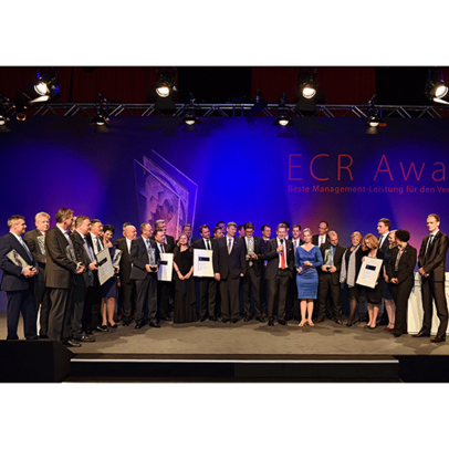 Gruppenbild Preisträger des ECR Award 2015 für Pressemeldung