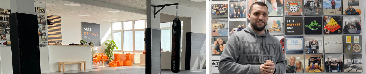 Foto vom Studio und Gründer der Self Defence Box