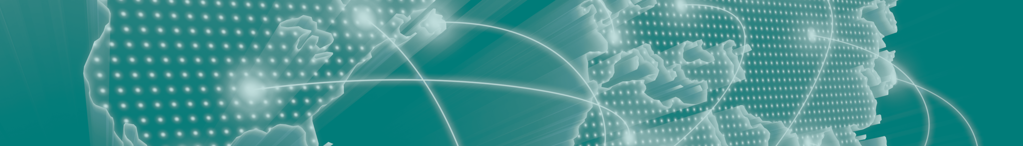 Grafik Weltkarte mit Vernetzungen