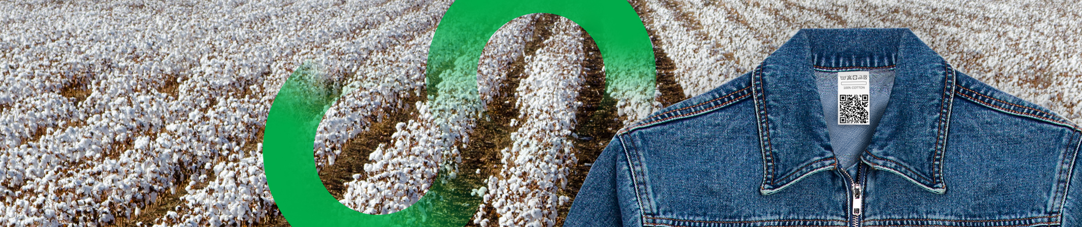 Eine blaue Jeansjacke mit Reißverschluss