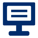 Icon Computer symbolisiert, dass mit EAN Nummern das Warenangebot übersichtlicher präsentiert werden kann